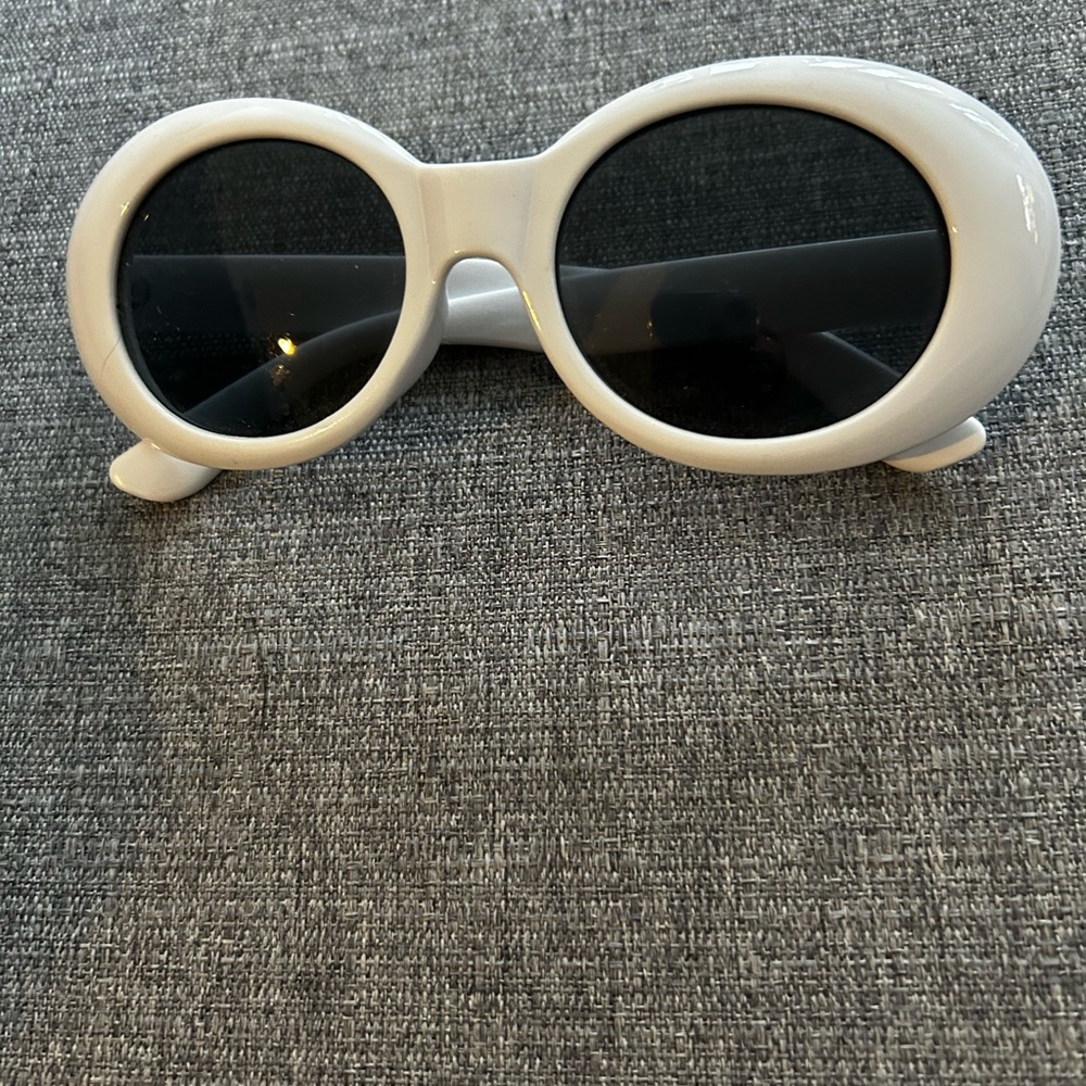 Retro Acetate White Frame Clout Goggles Sunglasses - Picture 6 of 10